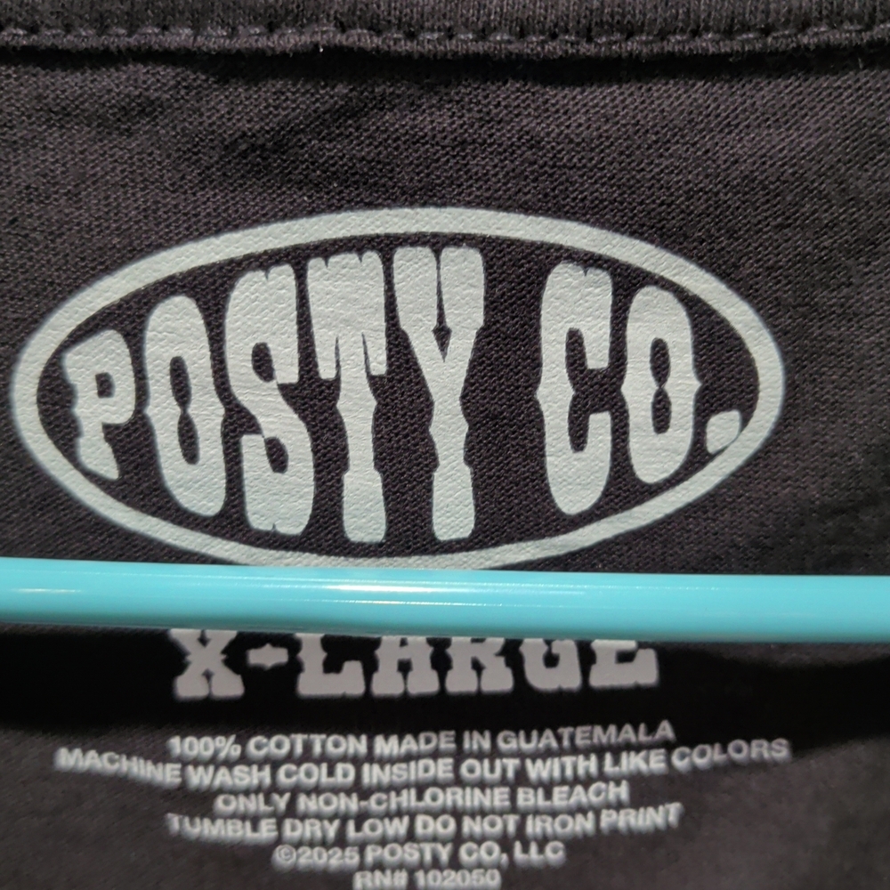 Posty Co Black Graphic Tee with Cowboy Design - Picture 4 of 4